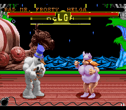Clay Fighter - Tournament Edition (USA) In game screenshot